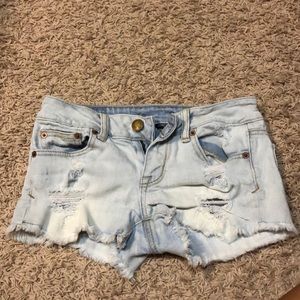 American Eagle stretch jean shorts